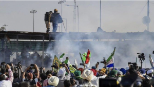 Delhi Chalo march: Farmers stopped at Shambhu border, police fire tear gas shells